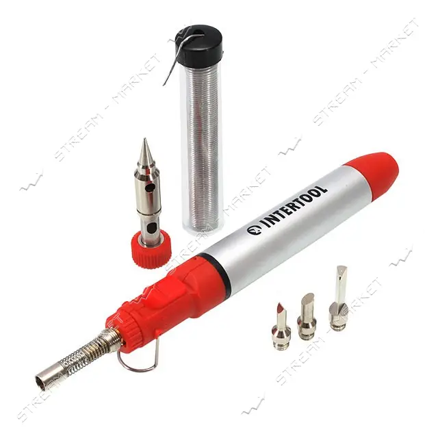 Микрогорелка Intertool GB-0005 12мл с комплектом аксессуаров 7шт