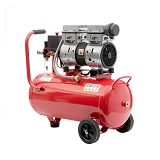 Компрессор Intertool PT-0022 24л 0.75кВт 220В 8атм 145 л/мин малошумный безмасляный 2 цил.          