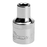 Головка шестигранная Intertool ET-0008 1/2" 8x38мм хром-ванадиум                                    