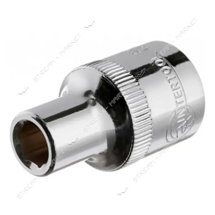 Головка шестигранная Intertool ET-0008 1/2" 8x38мм хром-ванадиум                                    
