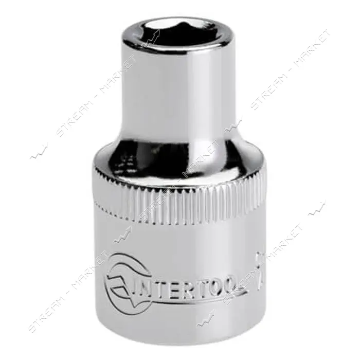 Головка шестигранная Intertool ET-0009 1/2" 9x38мм хром-ванадиум