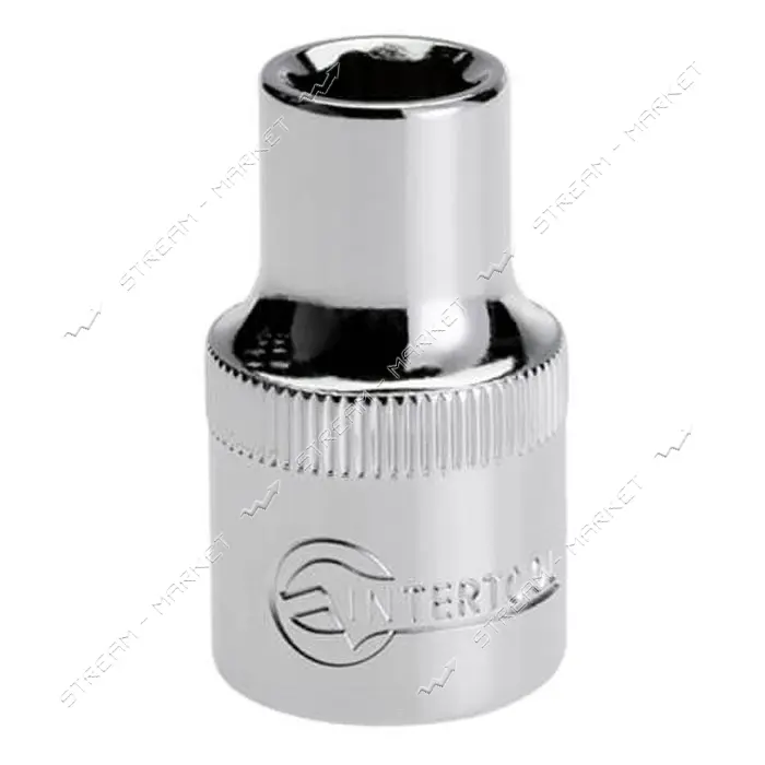 Головка шестигранная Intertool ET-0010 1/2" 10x38мм хром-ванадиум                                   
