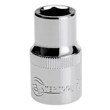 Головка шестигранная Intertool ET-0012 1/2" 12x38мм хром-ванадиум                                   