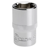 Головка шестигранная Intertool ET-0017 1/2" 17x38мм хром-ванадиум