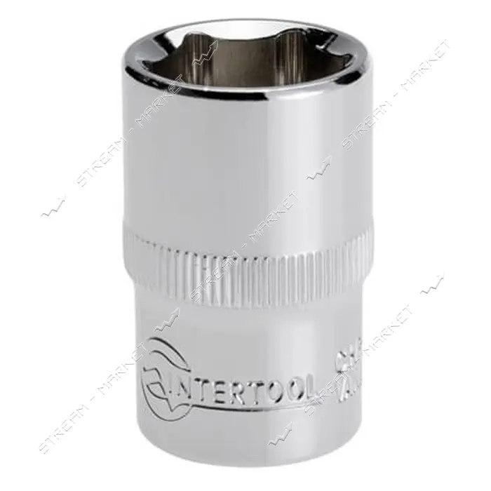 Головка шестигранная Intertool ET-0017 1/2" 17x38мм хром-ванадиум