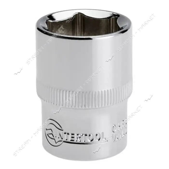 Головка шестигранная Intertool ET-0020 1/2" 20x38мм хром-ванадиум                                   