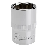 Головка шестигранная Intertool ET-0019 1/2" 19x38мм хром-ванадиум                                   