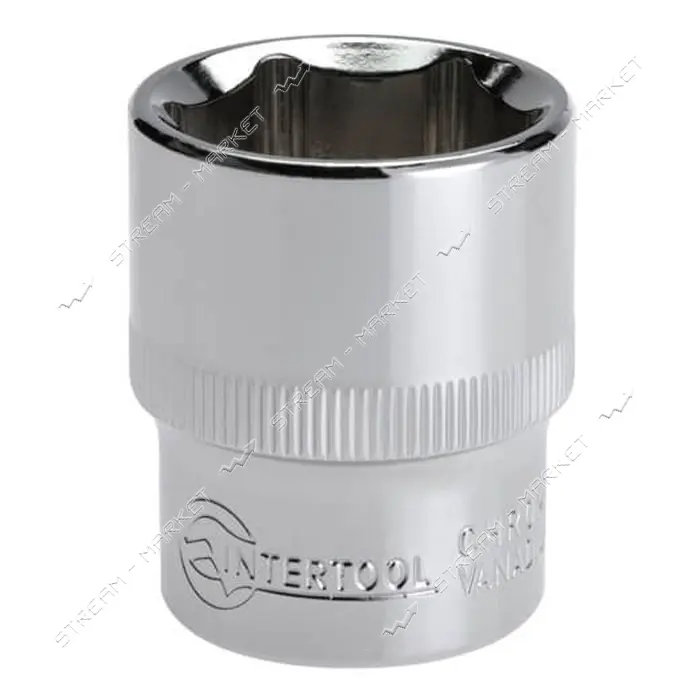 Головка шестигранная Intertool ET-0024 1/2" 24x38мм хром-ванадиум
