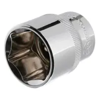 Головка шестигранная Intertool ET-0027 1/2" 27x42мм хром-ванадиум                                   