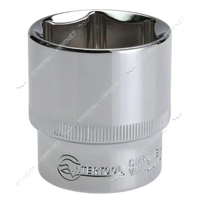 Головка шестигранная Intertool ET-0032 1/2" 32x44мм хром-ванадиум
