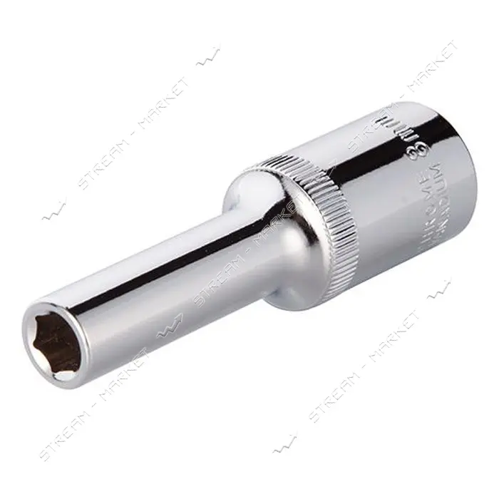 Головка шестигранная Intertool ET-0108 удлиненная 1/2" 8x78мм хром-ванадиум                         