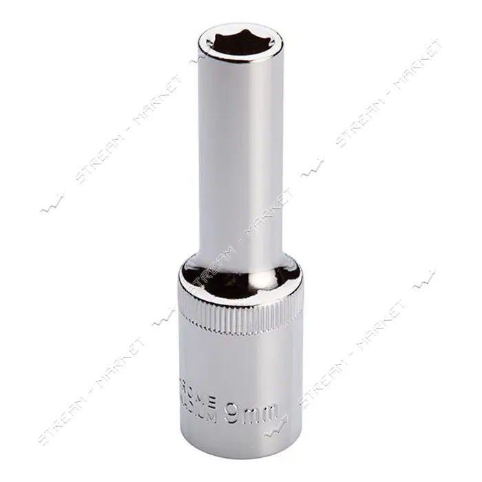 Головка шестигранная Intertool ET-0109 удлиненная 1/2" 9x78мм хром-ванадиум