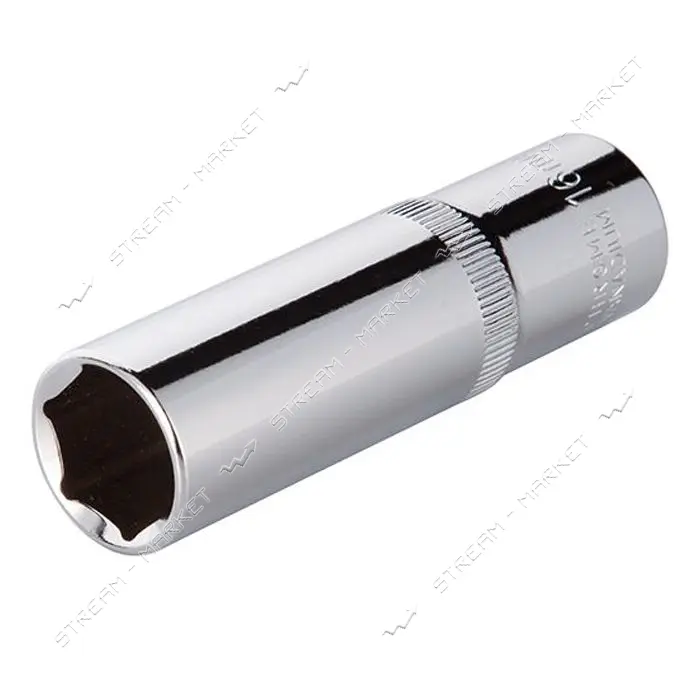 Головка шестигранная Intertool ET-0116 удлиненная 1/2" 16x78мм хром-ванадиум