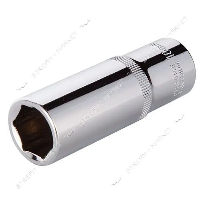 Головка шестигранная Intertool ET-0118 удлиненная 1/2" 18x78мм хром-ванадиум                        