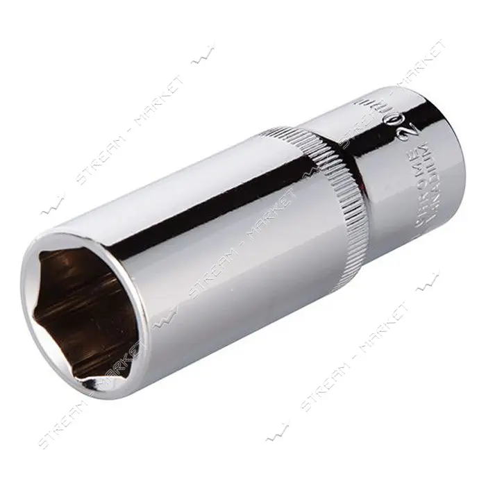 Головка шестигранная Intertool ET-0120 удлиненная 1/2" 20x78мм хром-ванадиум