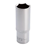Головка шестигранная Intertool ET-0121 удлиненная 1/2" 21x78мм хром-ванадиум