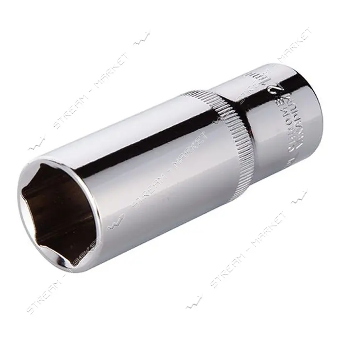 Головка шестигранная Intertool ET-0121 удлиненная 1/2" 21x78мм хром-ванадиум