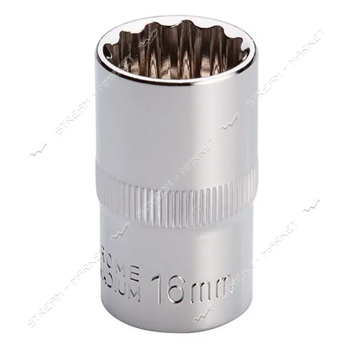 Головка Intertool ET-0216 12гр 1/2" 16мм                                                            