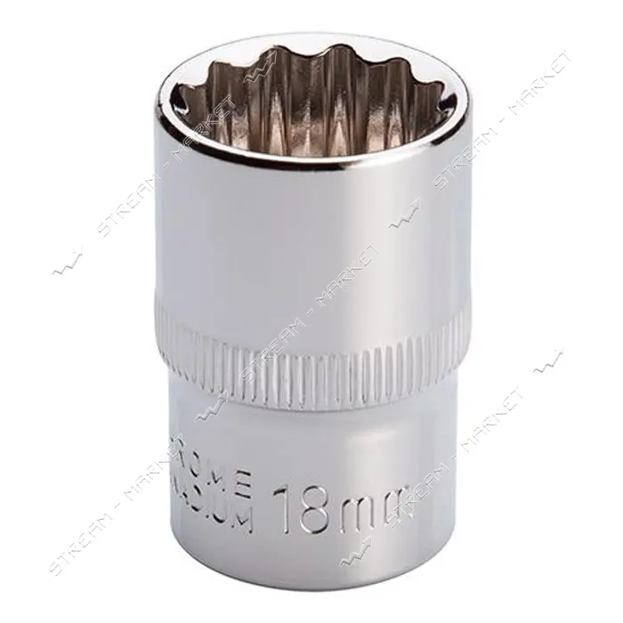 Головка Intertool ET-0218 12 гр 1/2" 18мм                                                           