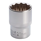 Головка Intertool ET-0221 12гр 1/2" 21мм                                                            