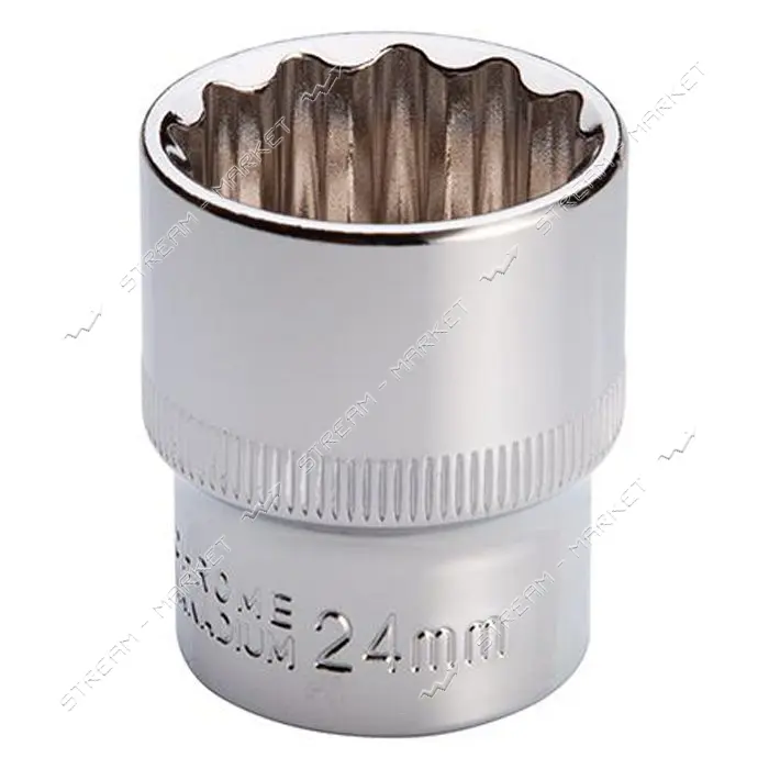 Головка Intertool ET-0224 12гр 1/2" 24мм                                                            