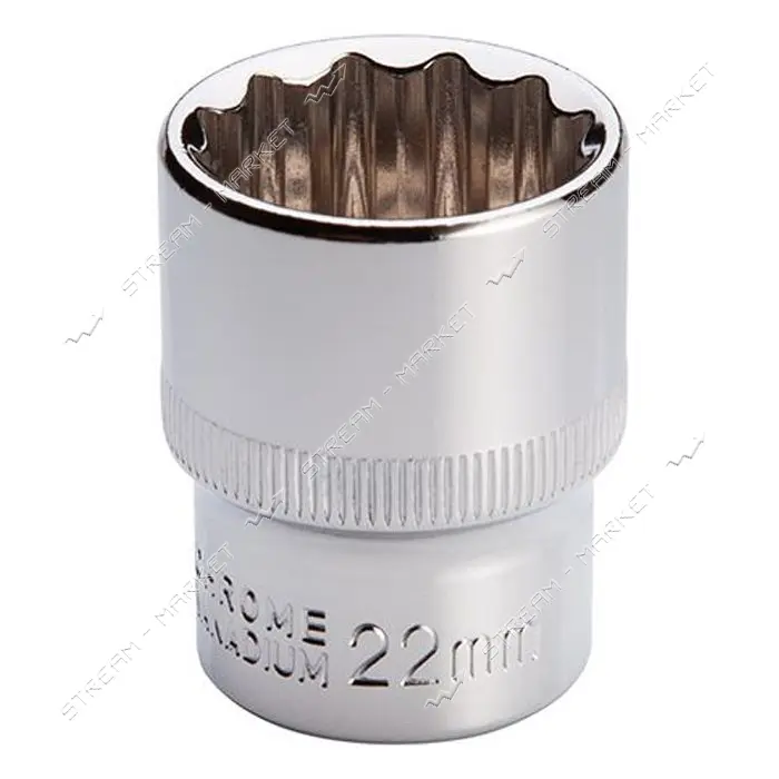 Головка Intertool ET-0222 12гр 1/2" 22мм                                                            