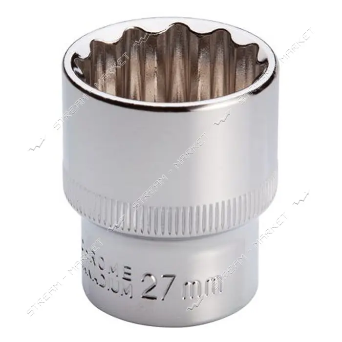 Головка Intertool ET-0227 12гр 1/2" 27мм                                                            