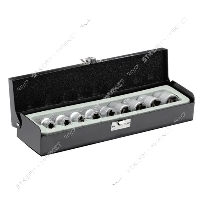 Набор головок Intertool ET-6014 TORX E10-E24 1/2" 9шт                                               