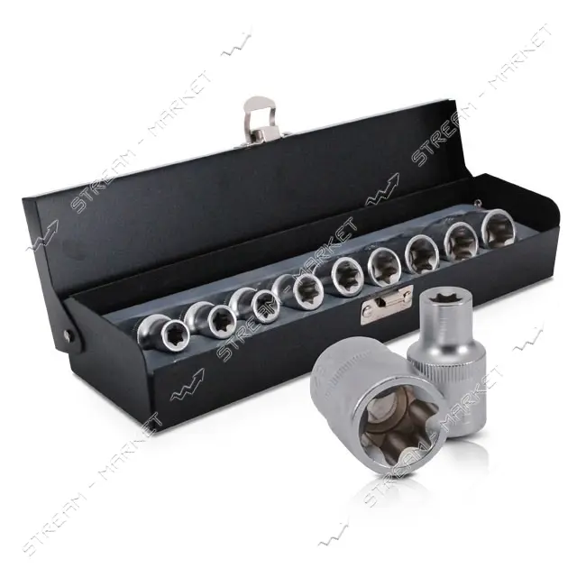 Набор головок Intertool ET-6014 TORX E10-E24 1/2" 9шт                                               