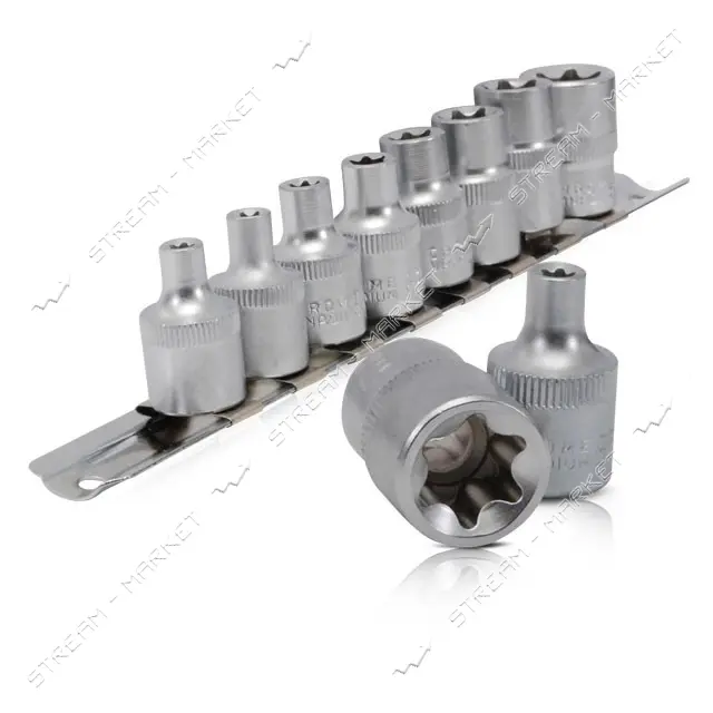 Набор головок Intertool ET-6015 TORX E5-E16 3/8" 8шт                                                