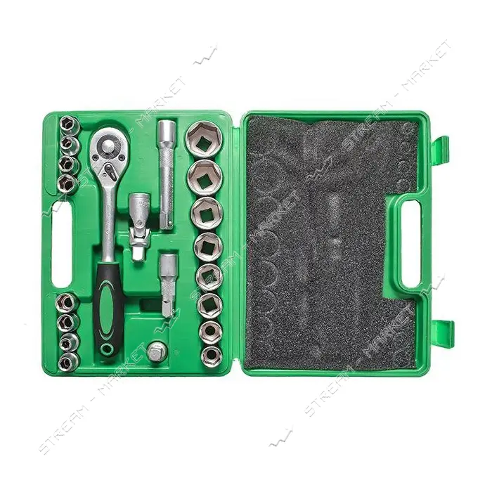 Набор инструмента Intertool ET-6021SP 1/2" Cr-V 21шт                                                