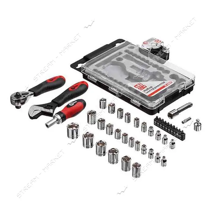 Набор инструментов Intertool ET-6003 3/8" 1/4" Cr-V 43шт