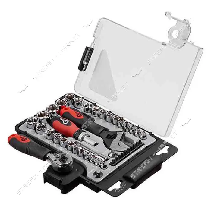 Набор инструментов Intertool ET-6003 3/8" 1/4" Cr-V 43шт
