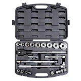 Набор профессионального инструмента Intertool ET-6023 3/4" 20шт 19-50мм пластиковый кейс