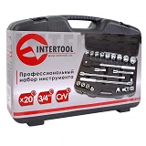 Набор профессионального инструмента Intertool ET-6023 3/4" 20шт 19-50мм пластиковый кейс