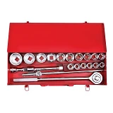 Набор инструментов Intertool ET-6024 3/4" 20шт 19-50мм металлический кейс                           