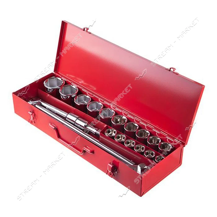 Набор инструментов Intertool ET-6024 3/4" 20шт 19-50мм металлический кейс                           