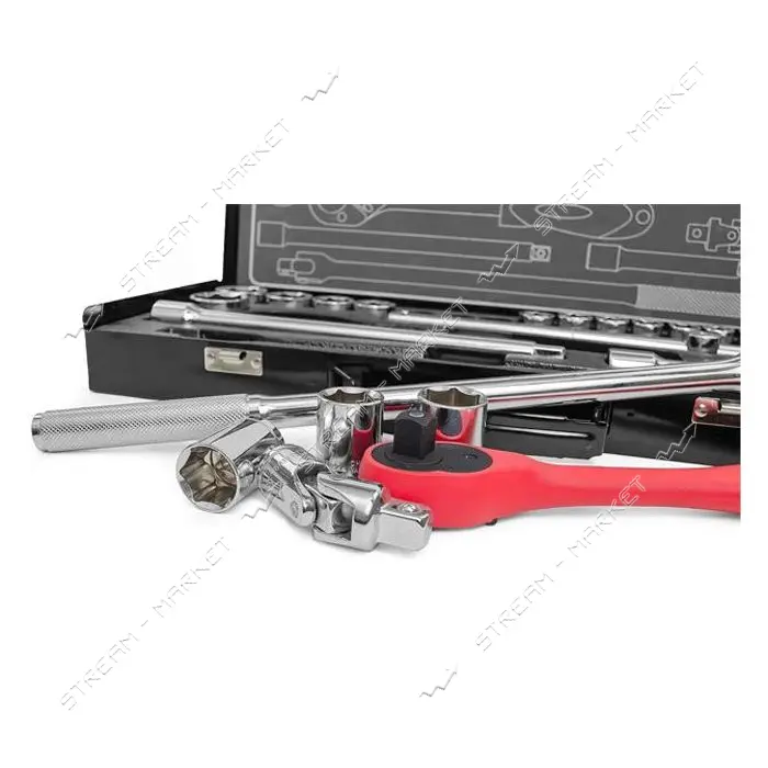 Набор профессионального инструмента Intertool ET-6025 1/2" 25шт