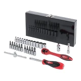 Набор инструментов Intertool ET-6028 1/4" 28шт 4-13мм биты 11шт                                     