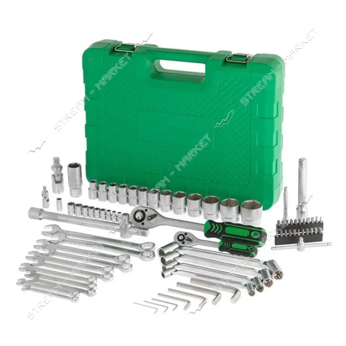 Набор профессионального инструмента Intertool ET-6077 1/2" 1/4" 77ед                                