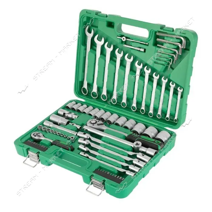 Набор профессионального инструмента Intertool ET-6077 1/2" 1/4" 77ед                                