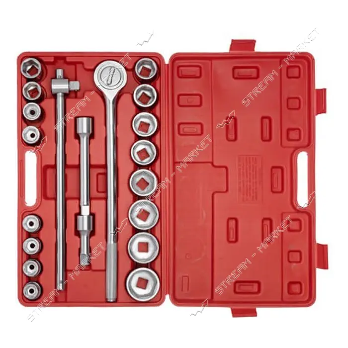 Набор головок и комплектующих Intertool HT-2221 3/4" гол. 6гр 19-50мм 21ед