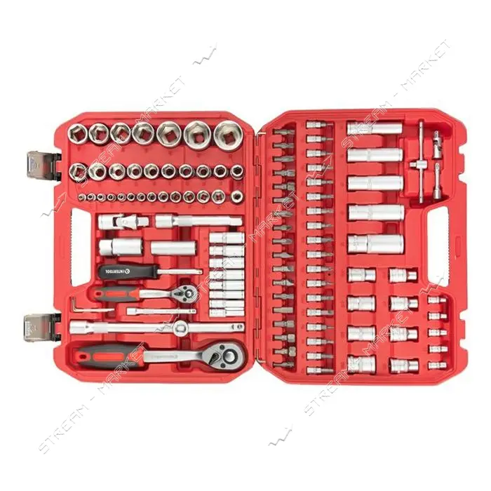 Набор инструментов Intertool ET-9108 1/2" 1/4" 110шт