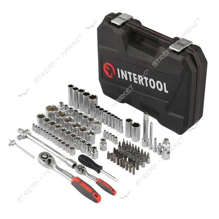 Набор инструментов Intertool ET-9108 1/2" 1/4" 110шт
