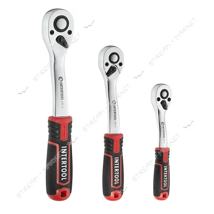 Набор инструментов Intertool ET-8126 1/2" 3/8" 1/4" 126ед Cr-V