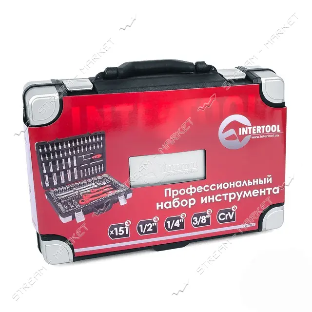 Набор профессионального инструмента Intertool ET-7151 1/4" 1/2" 151шт                               