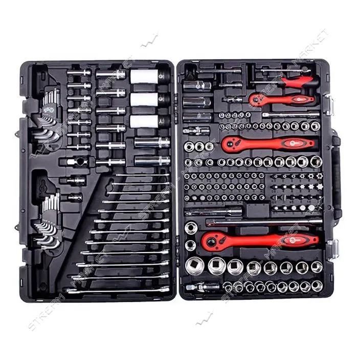 Набор инструментов Intertool ET-7176 профессиональный 1/4" 3/8" 1/2" 176шт