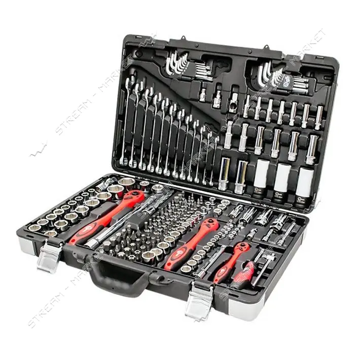 Набор инструментов Intertool ET-7176 профессиональный 1/4" 3/8" 1/2" 176шт