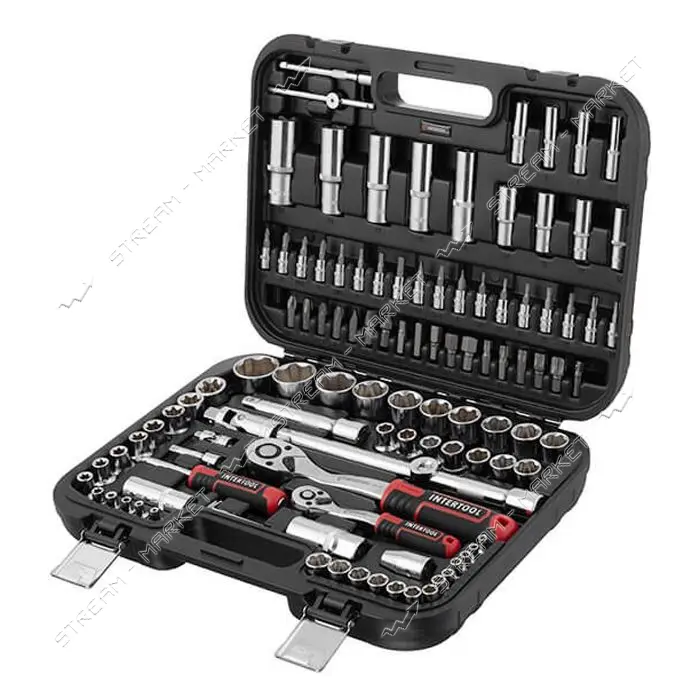 Набор инструментов Intertool ET-8110 Storm 1/2" 1/4" 110шт                                          
