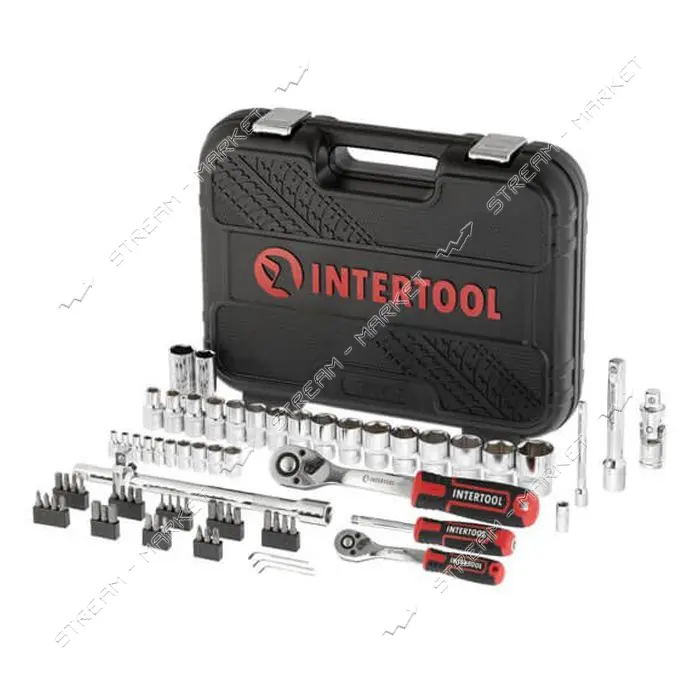 Набор инструментов Intertool ET-8073 Storm 1/2" 1/4" 73шт                                           